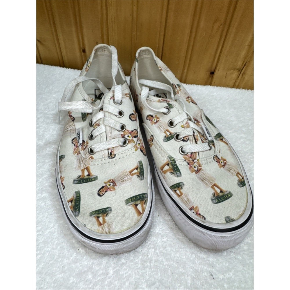 Vans Shoes Aloha Hula Girl Hawaiian Lace Up Low Size Men's 5.5 Women's 7